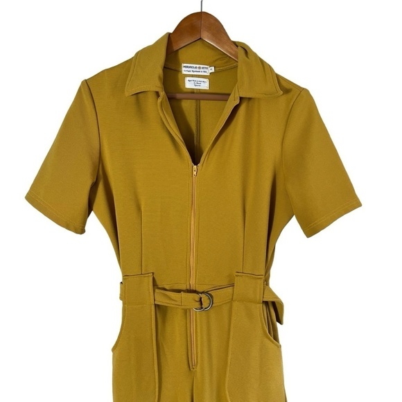 MIRACLE EYE The California Shake Jumpsuit in Mustard - Picture 6 of 14